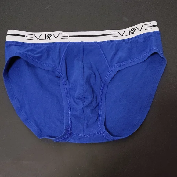EVOLVE Men's Vibrant Blue Briefs Size Medium - Picture 5 of 6